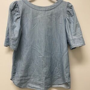 Light Blue Denim Blouse